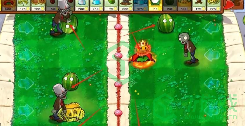 植物大战僵尸2.5版本新益智模式两面夹击怎么玩-pvz杂交版2.5版本两面夹击玩法