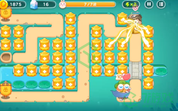 保卫萝卜4秋天DE第一杯奶茶第14关怎么过-秋天DE第一杯奶茶第14关通关攻略