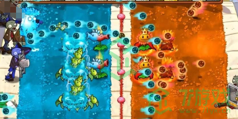 植物大战僵尸2.5版本新益智模式两面夹击怎么玩-pvz杂交版2.5版本两面夹击玩法
