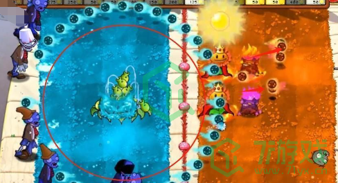 植物大战僵尸2.5版本新益智模式两面夹击怎么玩-pvz杂交版2.5版本两面夹击玩法