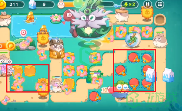 保卫萝卜4秋天DE第一杯奶茶第20关怎么过-秋天DE第一杯奶茶第20关通关攻略