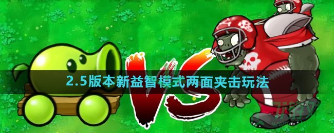 植物大战僵尸2.5版本新益智模式两面夹击怎么玩-pvz杂交版2.5版本两面夹击玩法