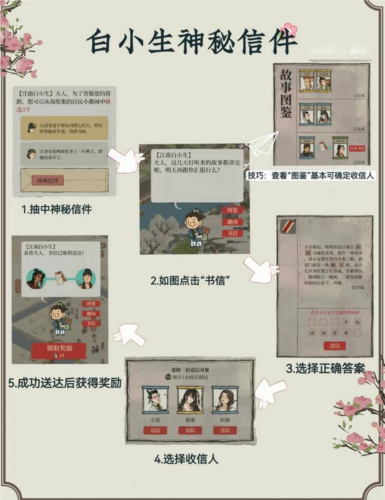 江南百景图白小生信件的答案是什么？神密信件兑换码大全