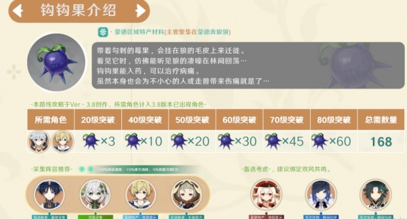 原神3.8钩钩果如何采集？3.8版本钩钩果效率采集路线