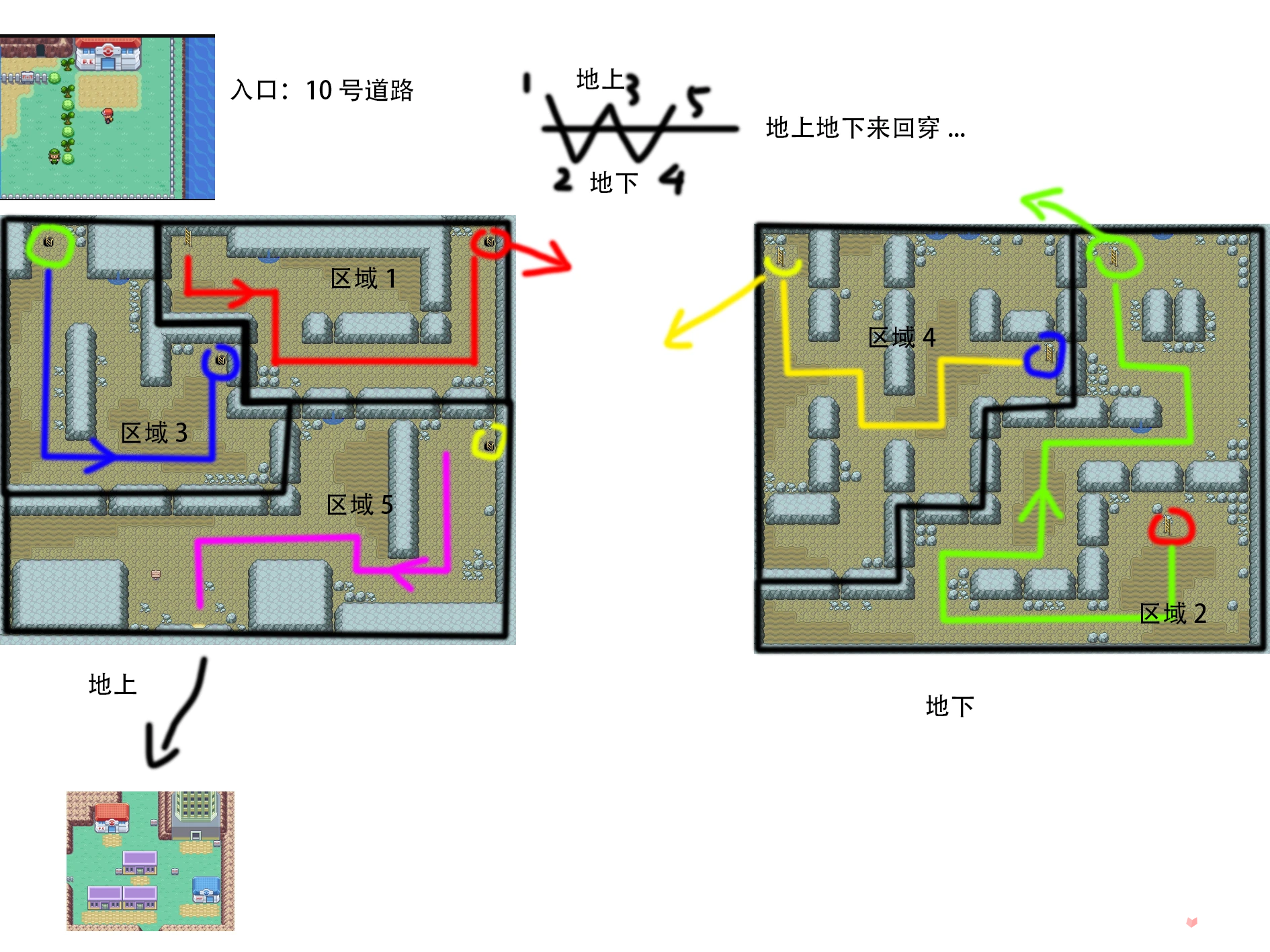 Pokemmo关都岩山隧道如何走？Pokemmo关都岩山隧道走法攻略